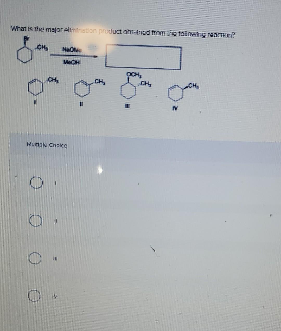 Solved What is the major elimination product obtained from | Chegg.com