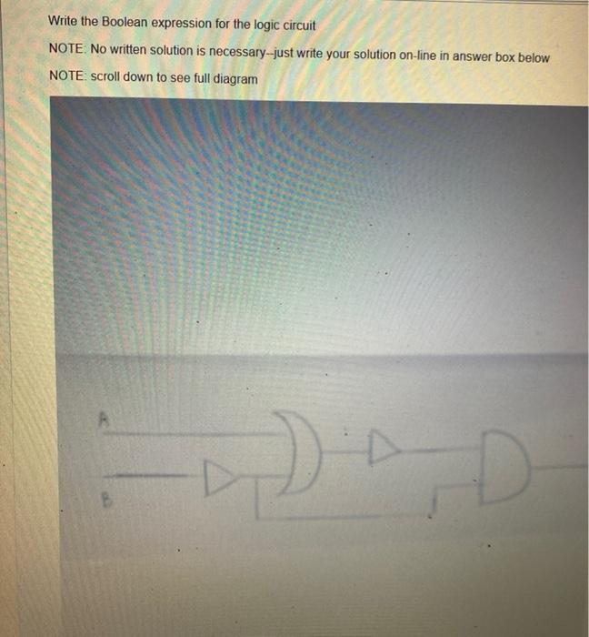 Solved Write the Boolean expression for the logic circuit | Chegg.com