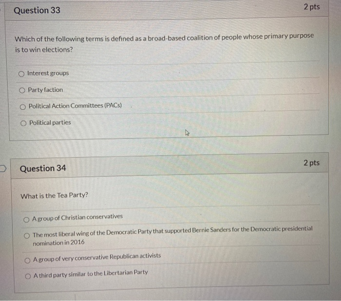 Solved Question 33 2 pts Which of the following terms is | Chegg.com