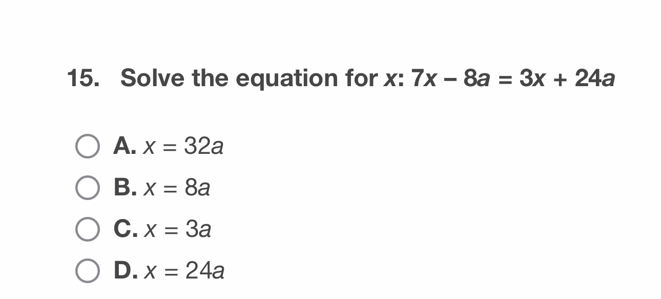 Solved Solve the equation for | Chegg.com