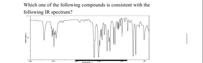 Which one of the following compounds is consistent with the following IR spectrum?