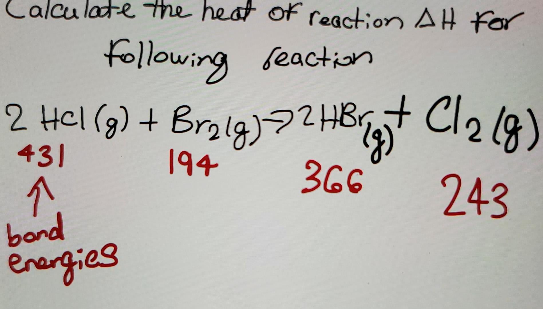 Solved Calculate The Heat Of Reaction AH For Following | Chegg.com