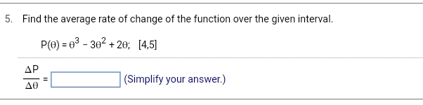 Solved Find the average rate of change of the function over | Chegg.com