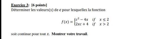 Solved determine the values of c for which the function is | Chegg.com