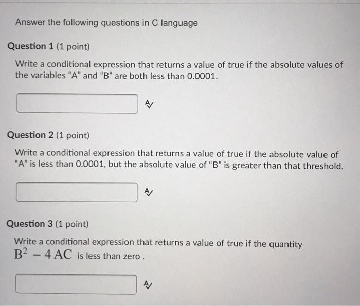 Solved Answer the following questions in C language Question | Chegg.com