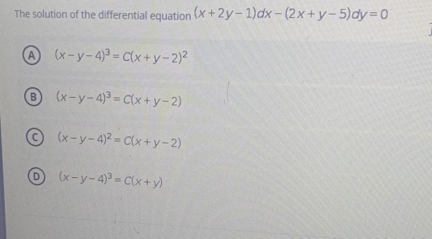 Solved The Solution Of The Differential Equation X 2y Chegg Com