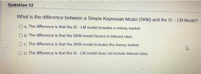 Solved What is the difference between a Simple Keynesian | Chegg.com