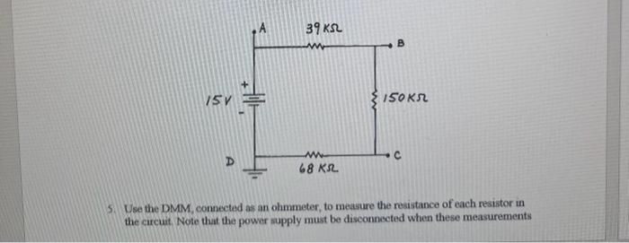 1. Connect the circuit shown using a 1kΩ resistor for | Chegg.com