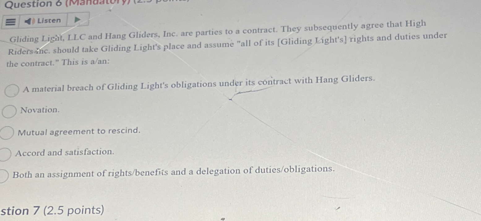 Solved ListenGliding Light, LLC and Hang Gliders, Inc. are