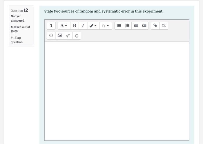 Solved State two sources of random and systematic error in | Chegg.com