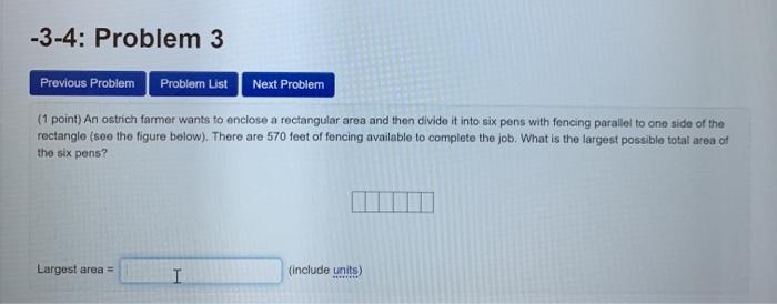 Solved -3-4: Problem 3 Previous Problem Problem List Next | Chegg.com