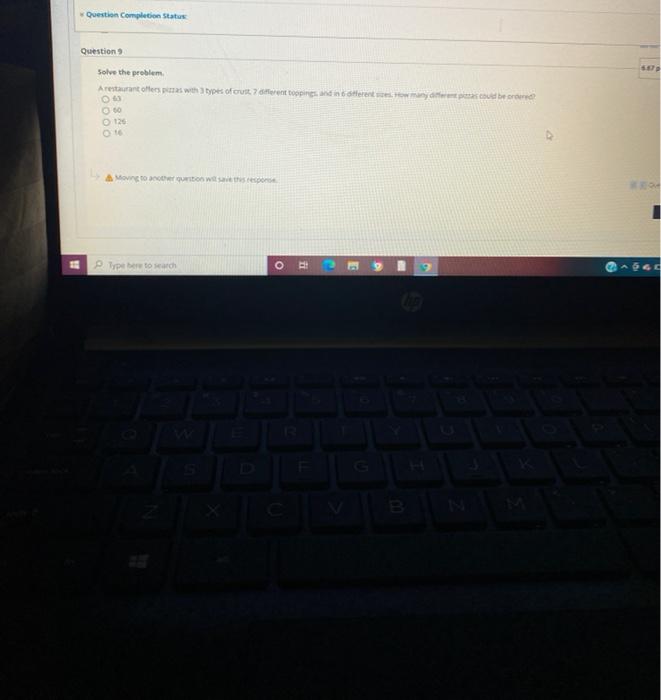 Solved Question Completion Status Question Solve the problem | Chegg.com