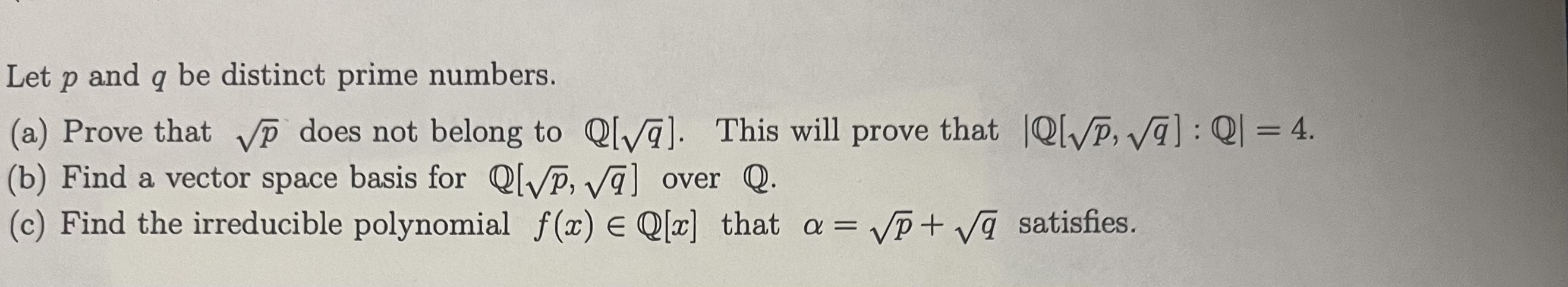 Solved Let P ﻿and Q ﻿be Distinct Prime Numbers A ﻿prove