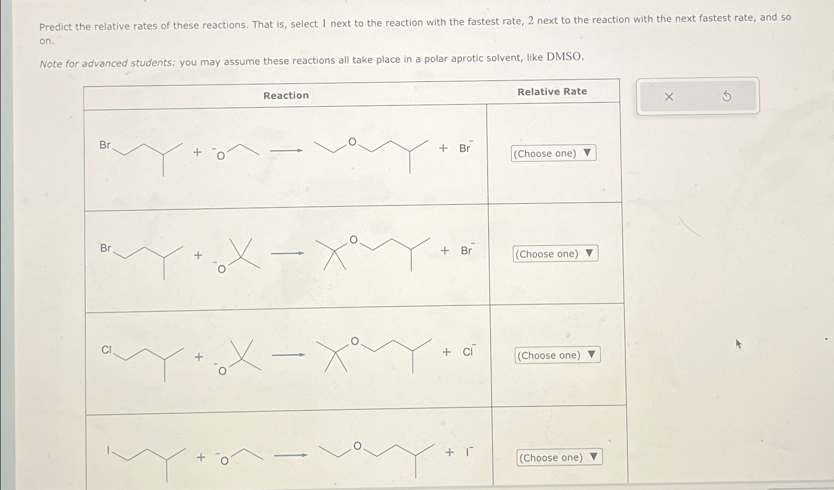 Solved Predict the relative rates of these reactions. That | Chegg.com