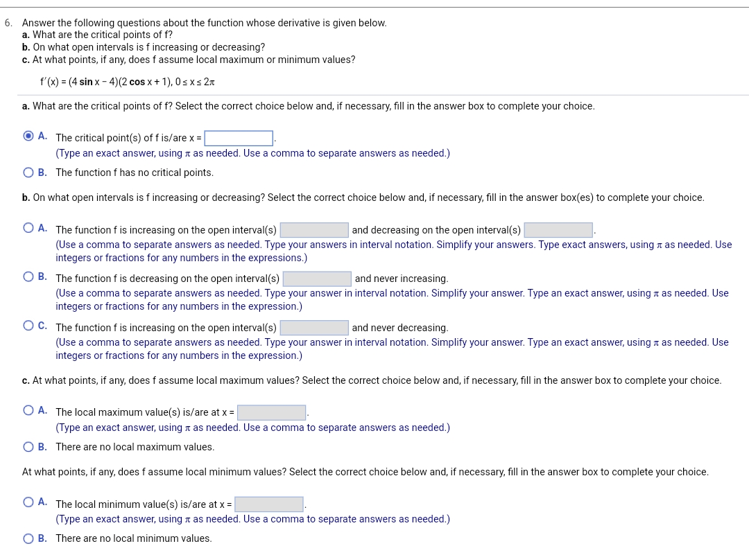 Solved Answer the following questions about the function | Chegg.com