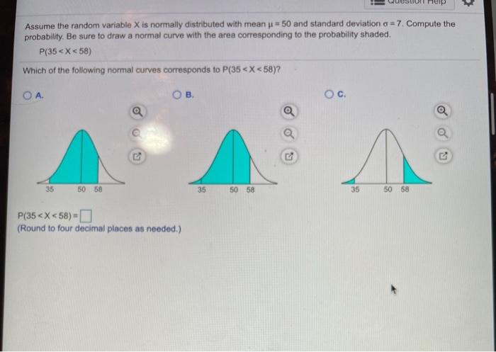Solved Assume the random variable X is normally distributed | Chegg.com