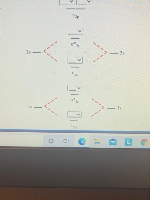 Solved 01 Fill in the Molecular Orbital Energy Diagram for | Chegg.com