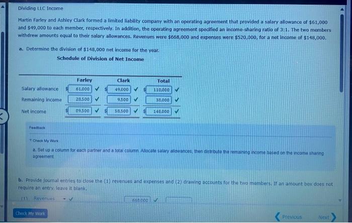 Solved b. Provide journal entries to close the (1) revenues 