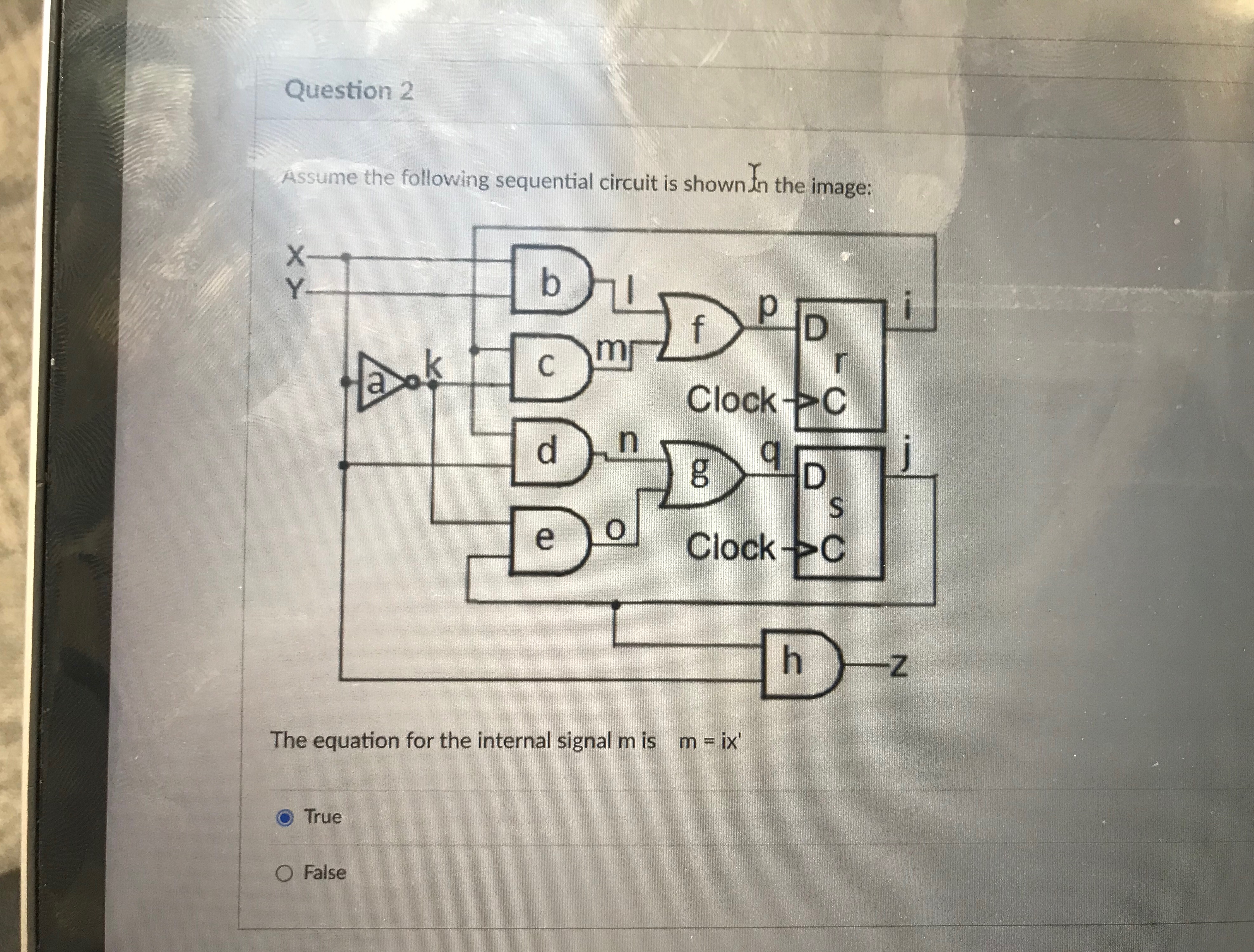 Solved assume following sequential circuit is shown in the | Chegg.com
