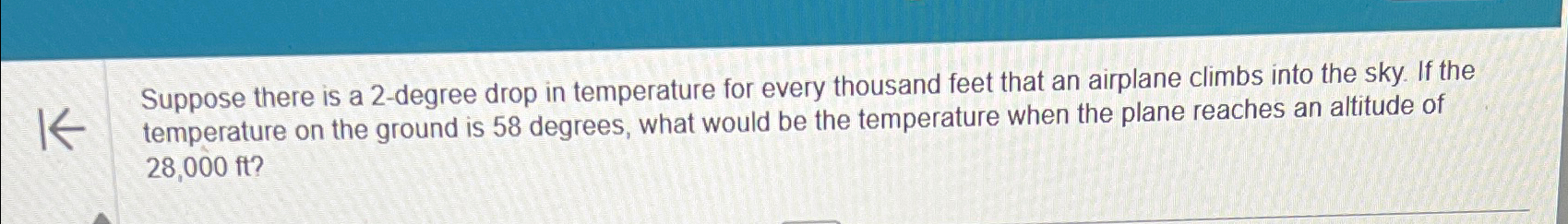 Solved Suppose there is a 2-degree drop in temperature for | Chegg.com