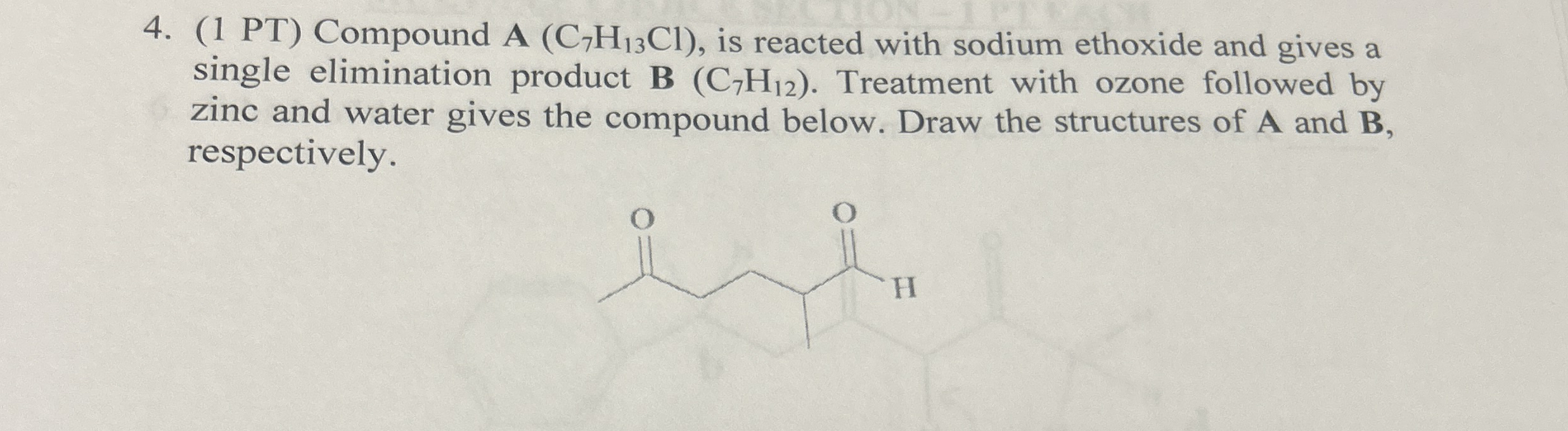 Solved Pt Compound A C H Cl Is Reacted With Sodium Chegg Com