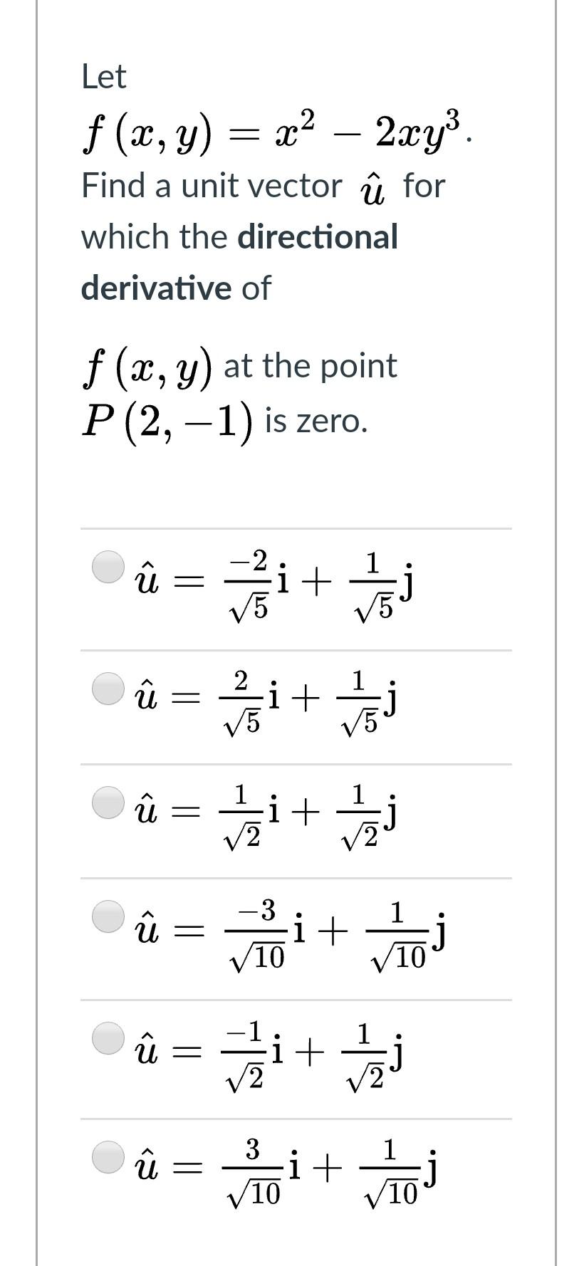 Solved Let F X Y X2 2xy Find A Unit Vector U For W Chegg Com