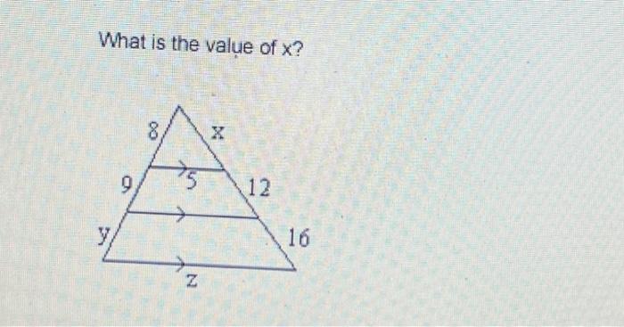 Solved What is the value of x Chegg com