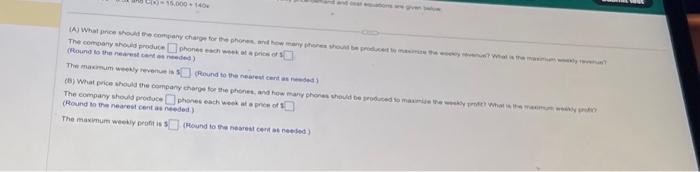 Solved Question 15 of 32 A company manufactures and sells x | Chegg.com