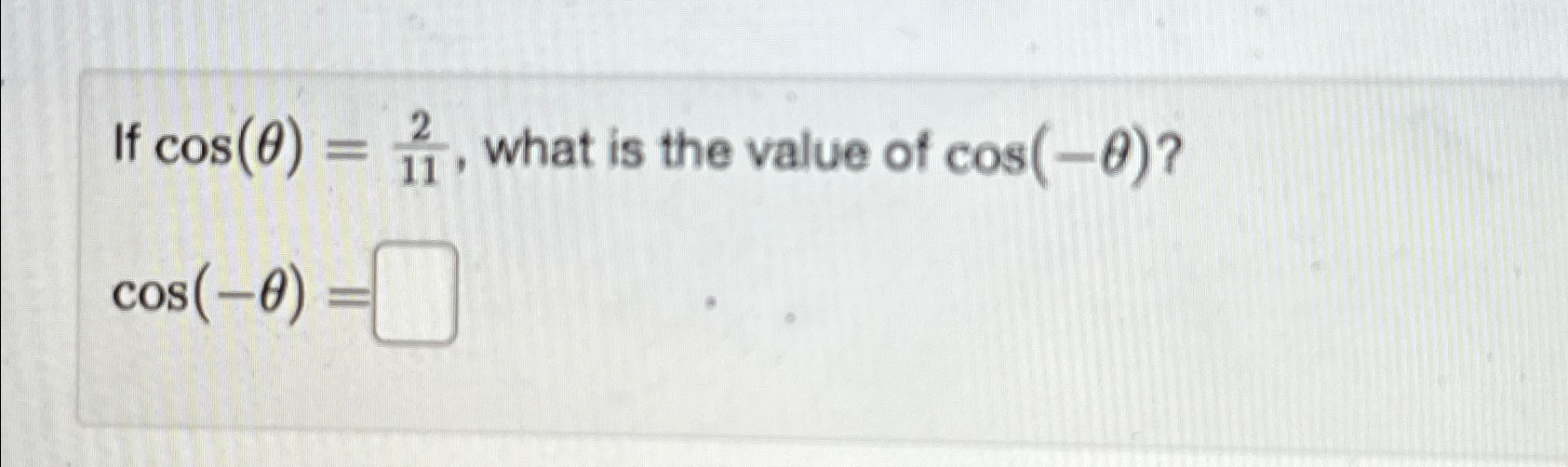 the value of 1 cos 2 theta is