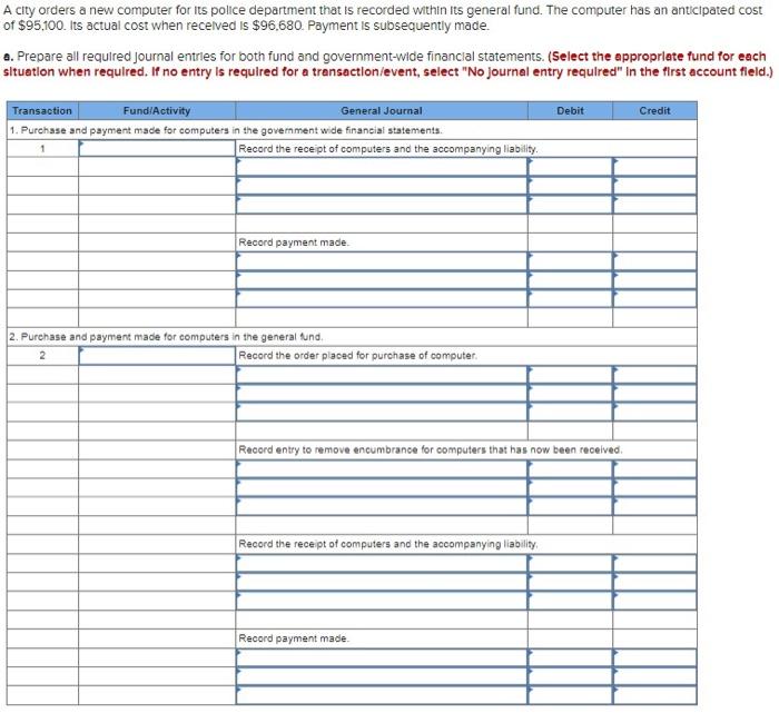 A city orders a new computer for its police | Chegg.com