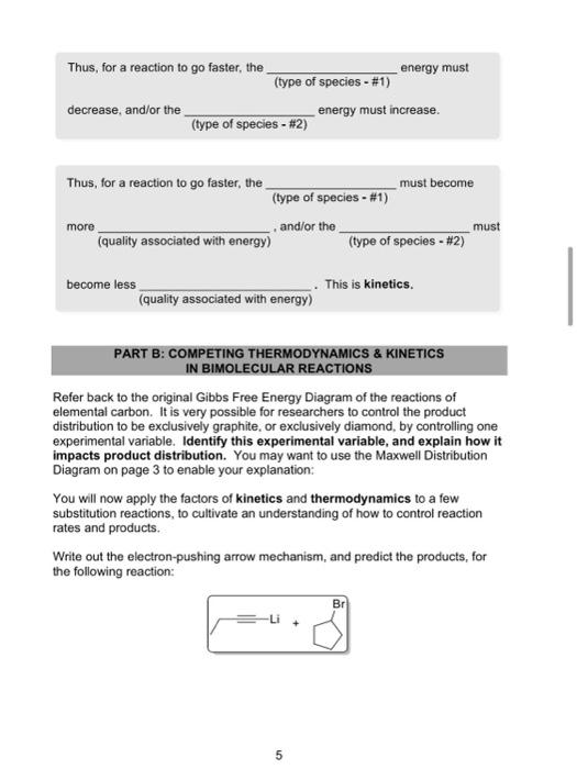 Solved PART A. THE GIBBS FREE ENERGY DIAGRAM Let's now apply | Chegg.com
