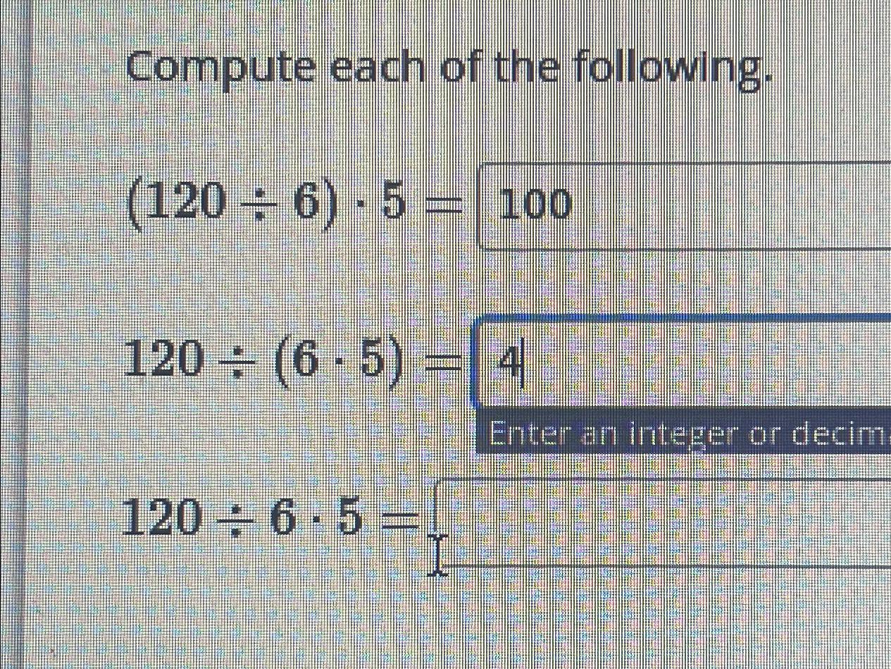 Solved Compute each of the | Chegg.com