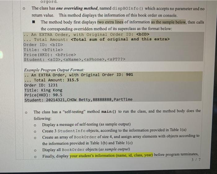 Solved A4B (20 marks) Enhancing a Java Program to Model and | Chegg.com