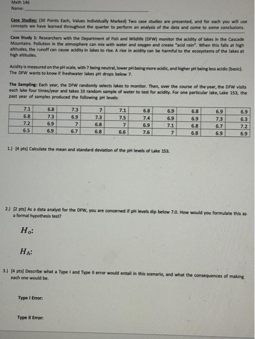 case study in values