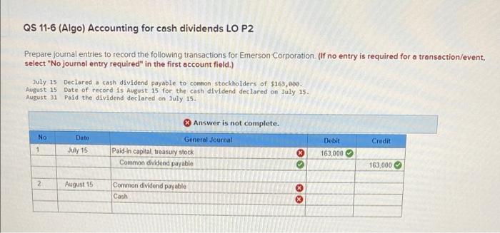 solved-qs-11-6-algo-accounting-for-cash-dividends-lo-p2-chegg