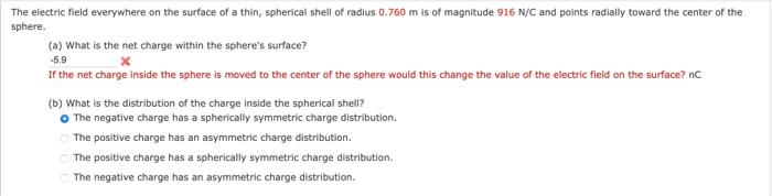 Solved The electric field everywhere on the surface of a | Chegg.com