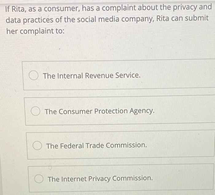 Solved Business Case: Internet Privacy Note: The field of | Chegg.com
