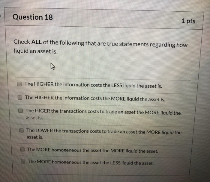 Solved Question 18 1 pts Check ALL of the following that are | Chegg.com