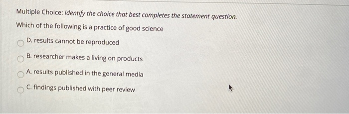 Solved Multiple Choice: Identify the choice that best | Chegg.com