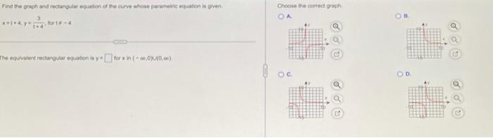 Solved Find the graph ard rectangular equaticn of the curre | Chegg.com