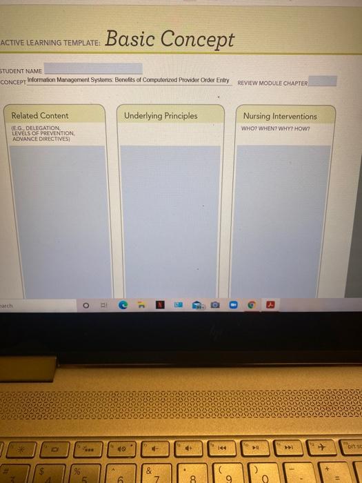 Solved ACTIVE LEARNING TEMPLATE: Basic Concept STUDENT NAME | Chegg.com