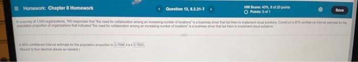 Solved Homework: Chapter 8 Homework Question 13, 4.3.31-1 HW | Chegg.com