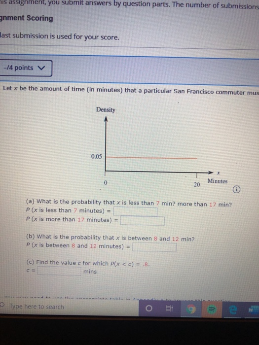 Solved s assignment, you submit answers by question parts. | Chegg.com