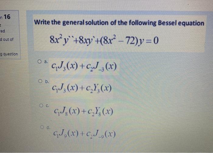 Solved N 16 Write The General Solution Of The Following B Chegg Com