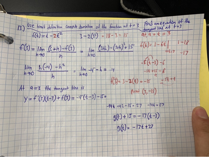 Solved Function At T 3 Find An Equation Of The Tunsent Chegg Com