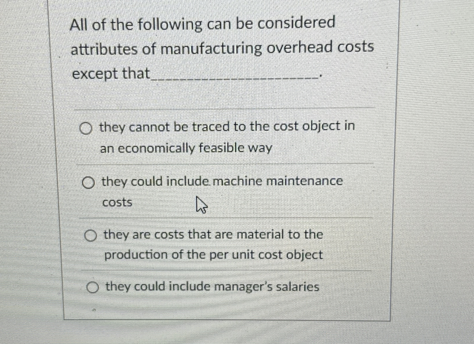 Solved All of the following can be consideredattributes of | Chegg.com