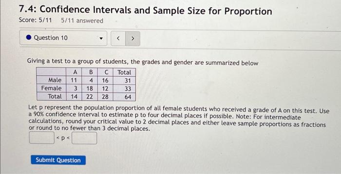 Solved 7.4: Confidence Intervals and Sample Size for | Chegg.com