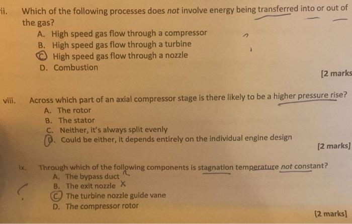 Solved ii. Which of the following processes does not involve | Chegg.com