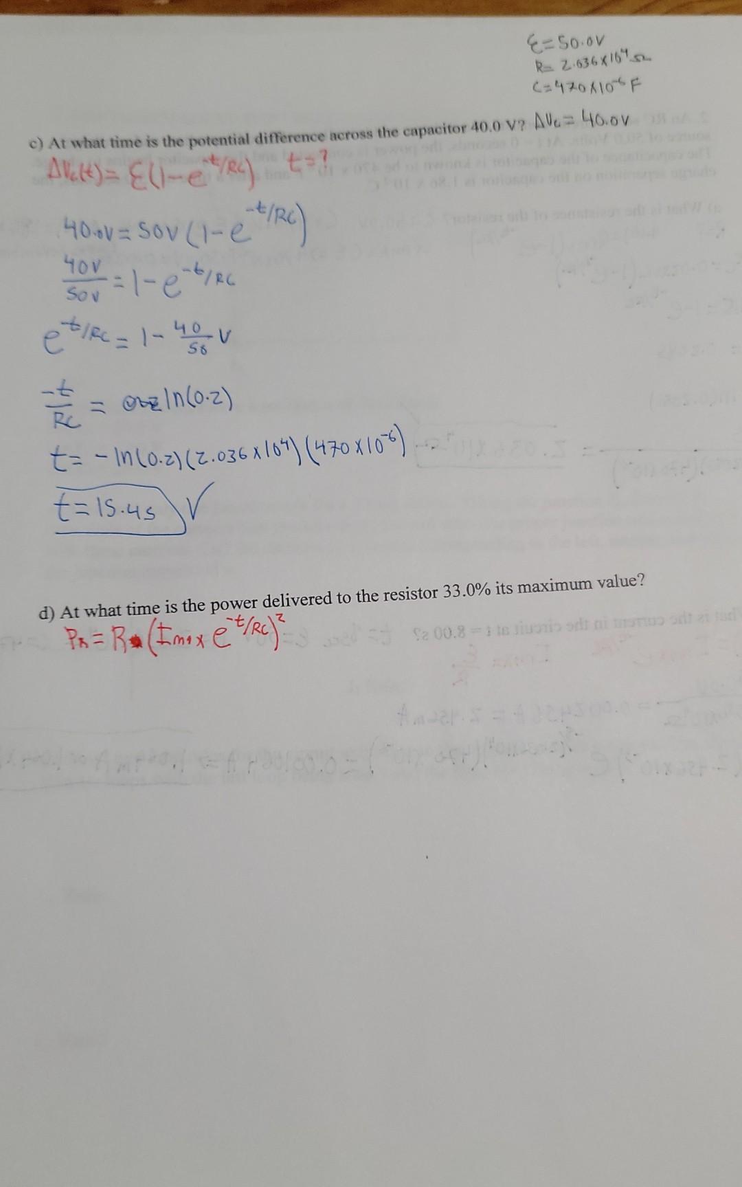 Solved only need part D. I already solved part A-c answer | Chegg.com