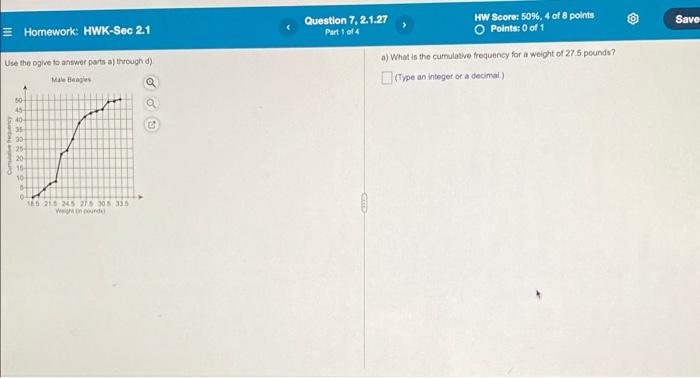 Solved Save Homework: HWK-Sec 21 Question 7,21.27 Part 1 of | Chegg.com